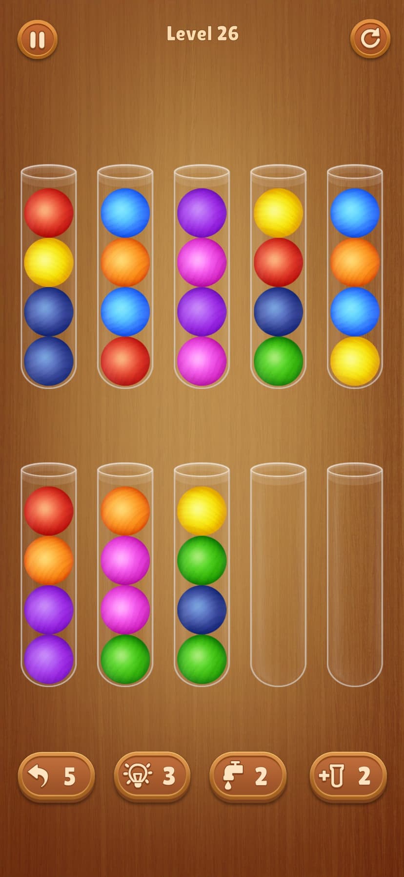 Color Ball Sort Wooden Puzzle screenshot 6 - screenshot