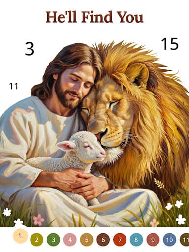 Bible Coloring Paint By Number screenshot 9 - screenshot