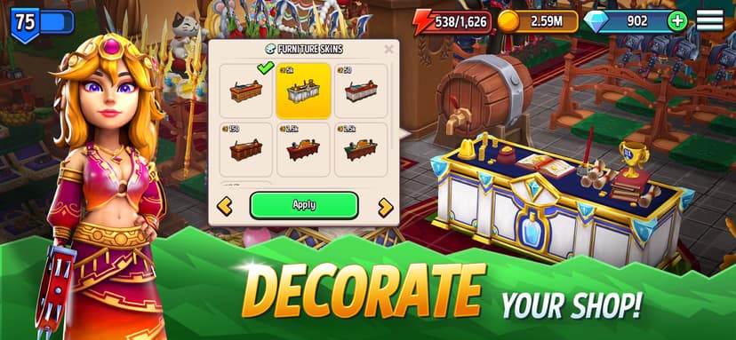 Shop Titans: Crafting Tycoon screenshot 3 - screenshot