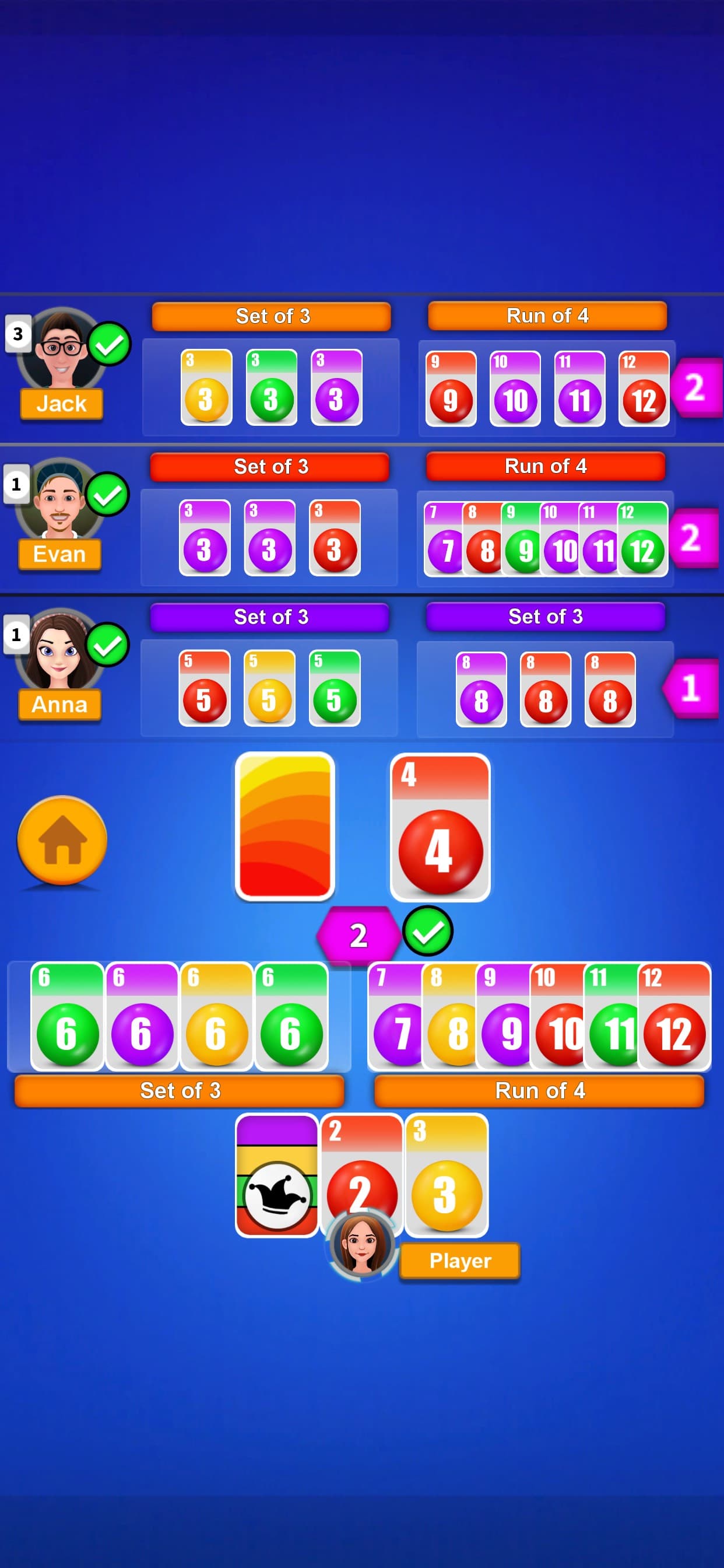 Phase rummy Classic card party screenshot 1 - screenshot