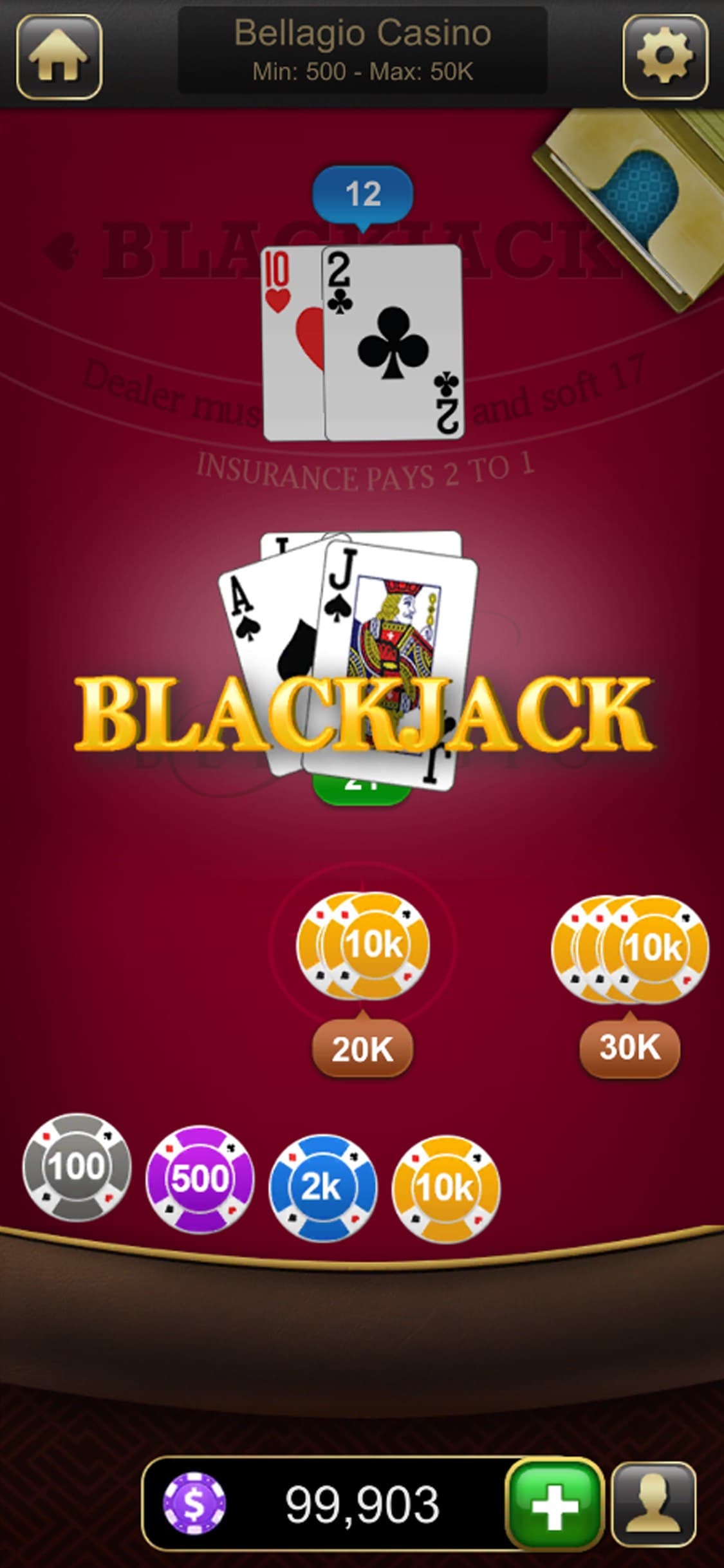 Blackjack Classic - Card Game screenshot 3 - screenshot