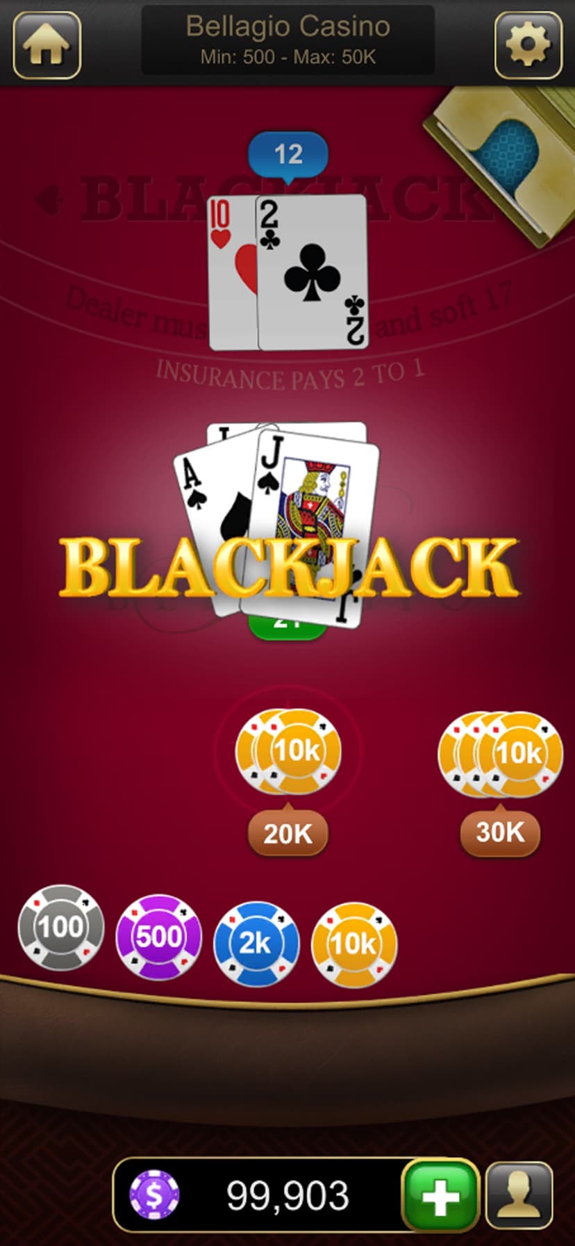Blackjack Classic - Card Game screenshot 3 - screenshot