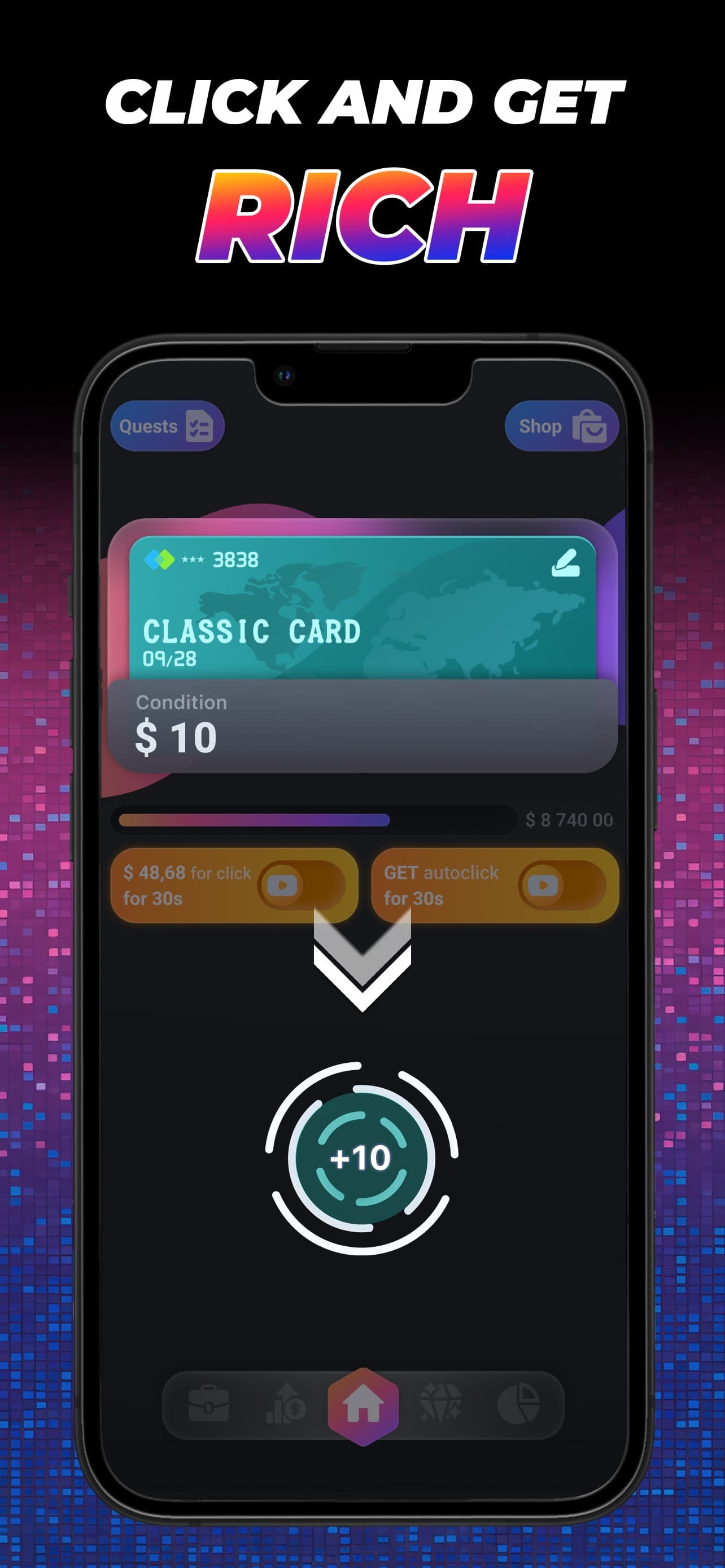 Finance Clicker: Trade Tycoon screenshot 1 - screenshot