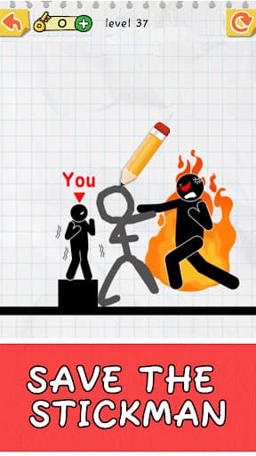 Draw 2 Save: Stickman Puzzle screenshot 2 - screenshot