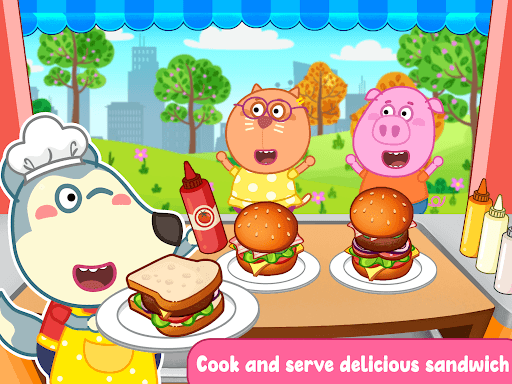 Wolfoo Cooking Game - Sandwich screenshot 12 - screenshot