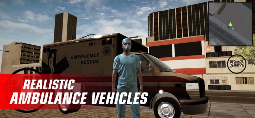 Ambulance city car simulator screenshot 4 - screenshot