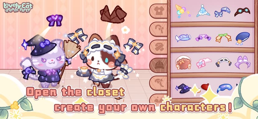 Lovely cat dream party screenshot 1 - screenshot