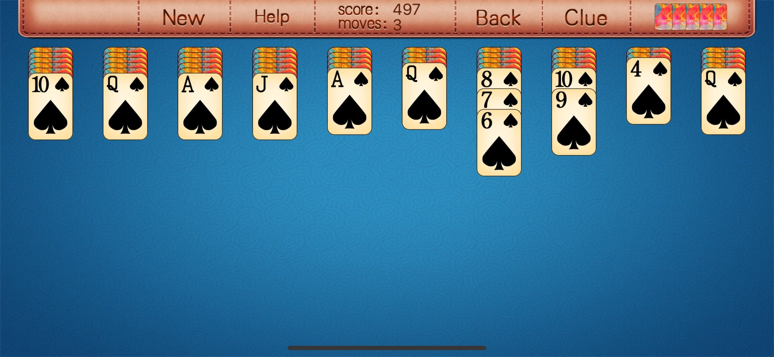 Classic Spider Solitaire HD screenshot 4 - screenshot