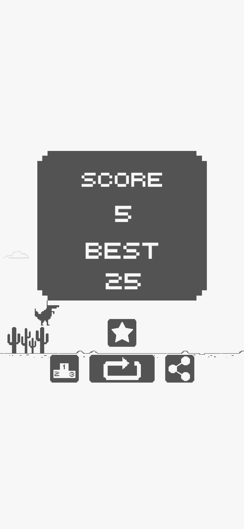 Chrome Dino Run screenshot 5 - screenshot