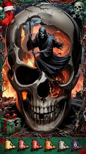 Dark Skeleton Color by number screenshot 21 - screenshot