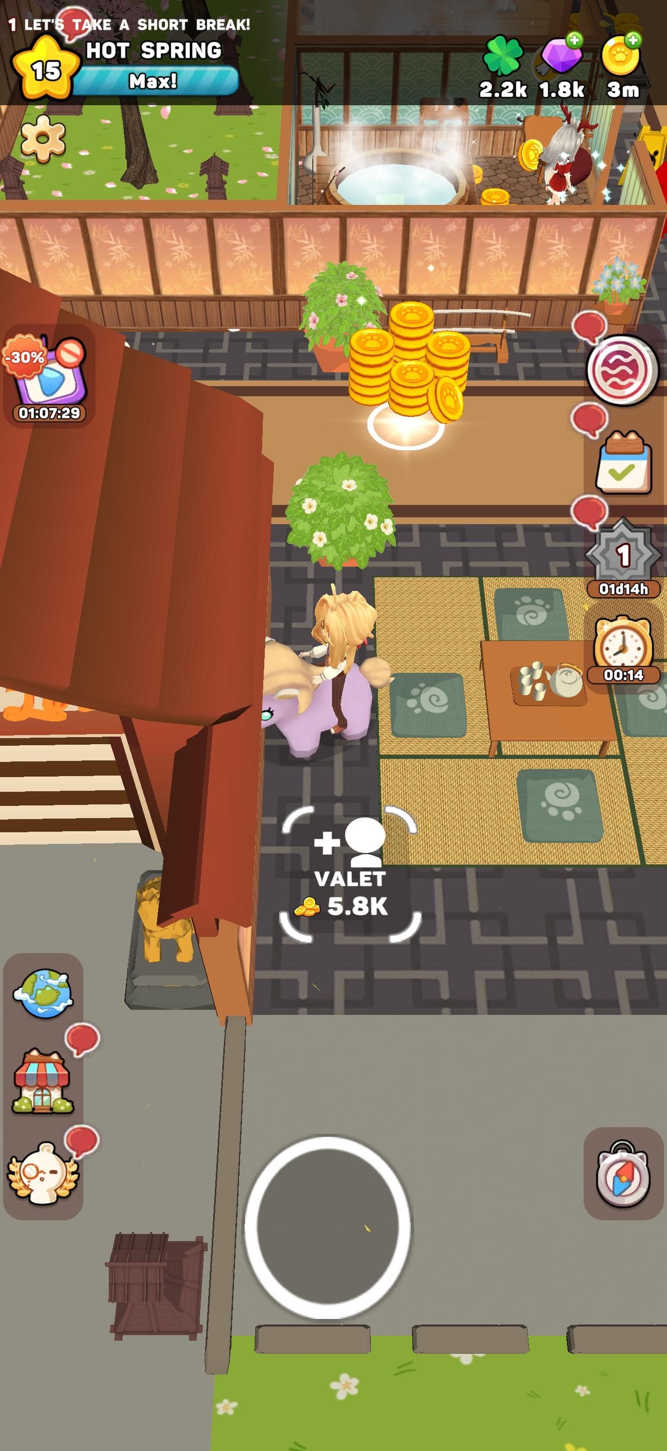Kawaii Hot Spring: Idle Tycoon screenshot 3 - screenshot