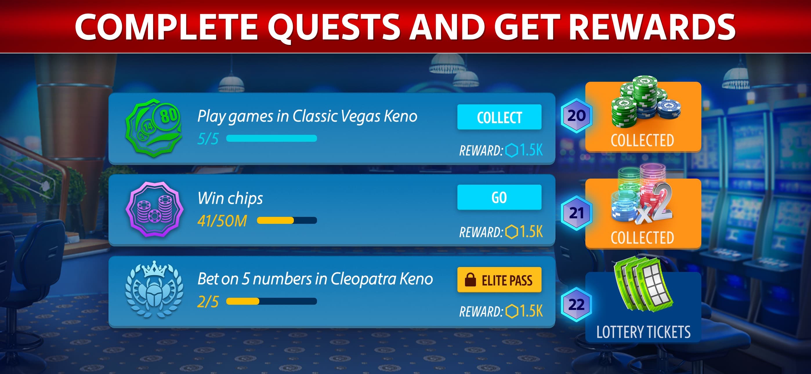 Vegas Keno by Pokerist screenshot 6 - screenshot
