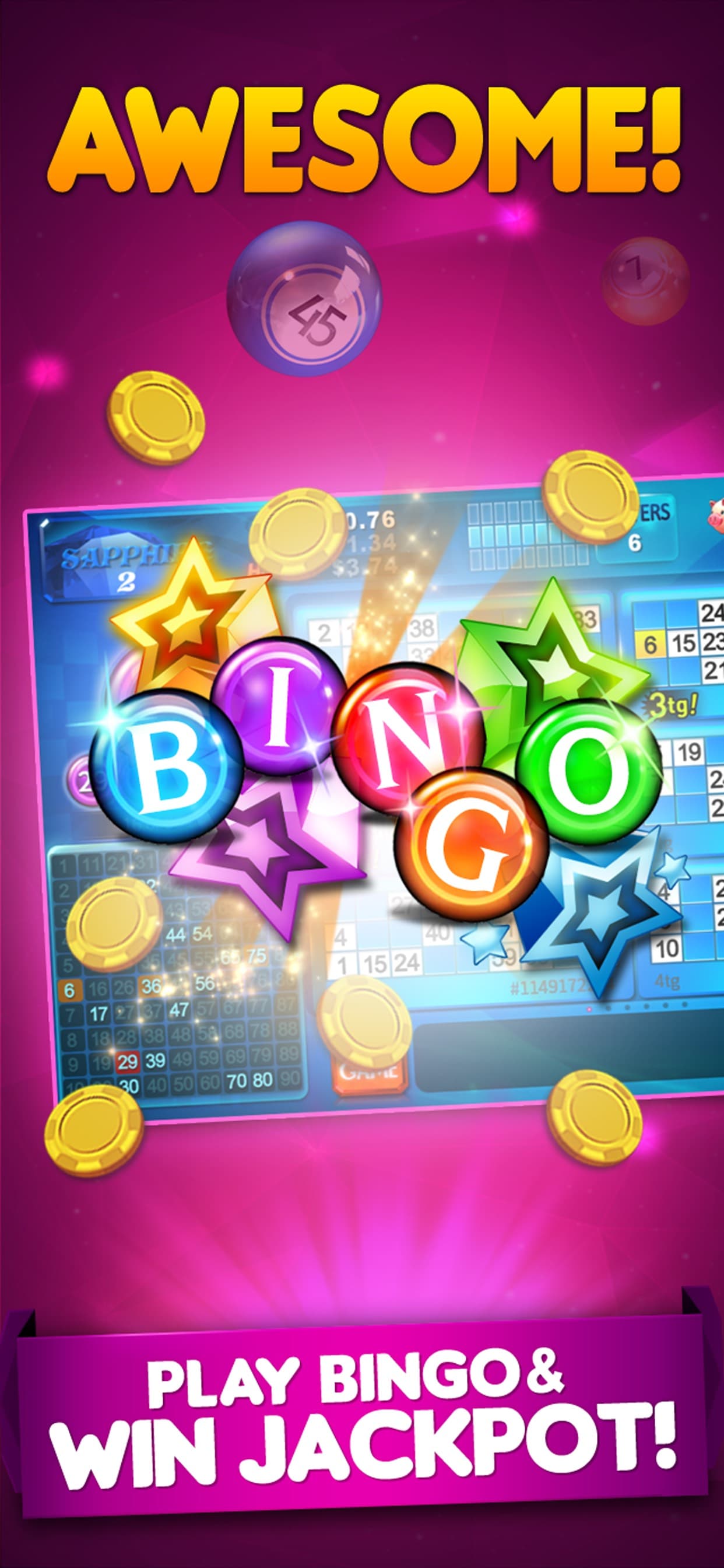 Bingo 90 Live : Vegas Slots screenshot 3 - screenshot