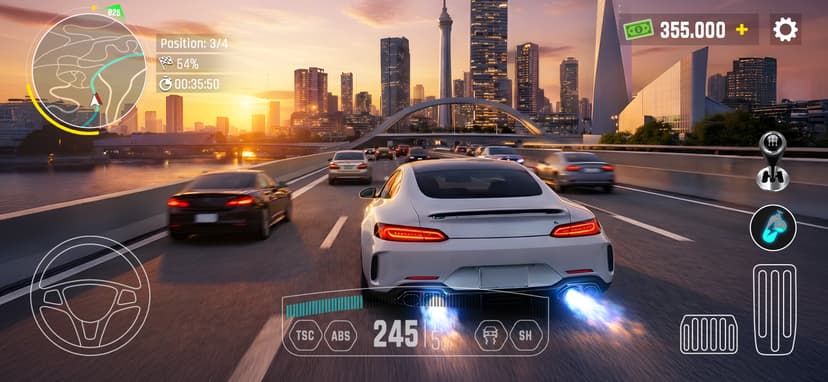 Real Car Driving: 3D Car City screenshot 1 - screenshot