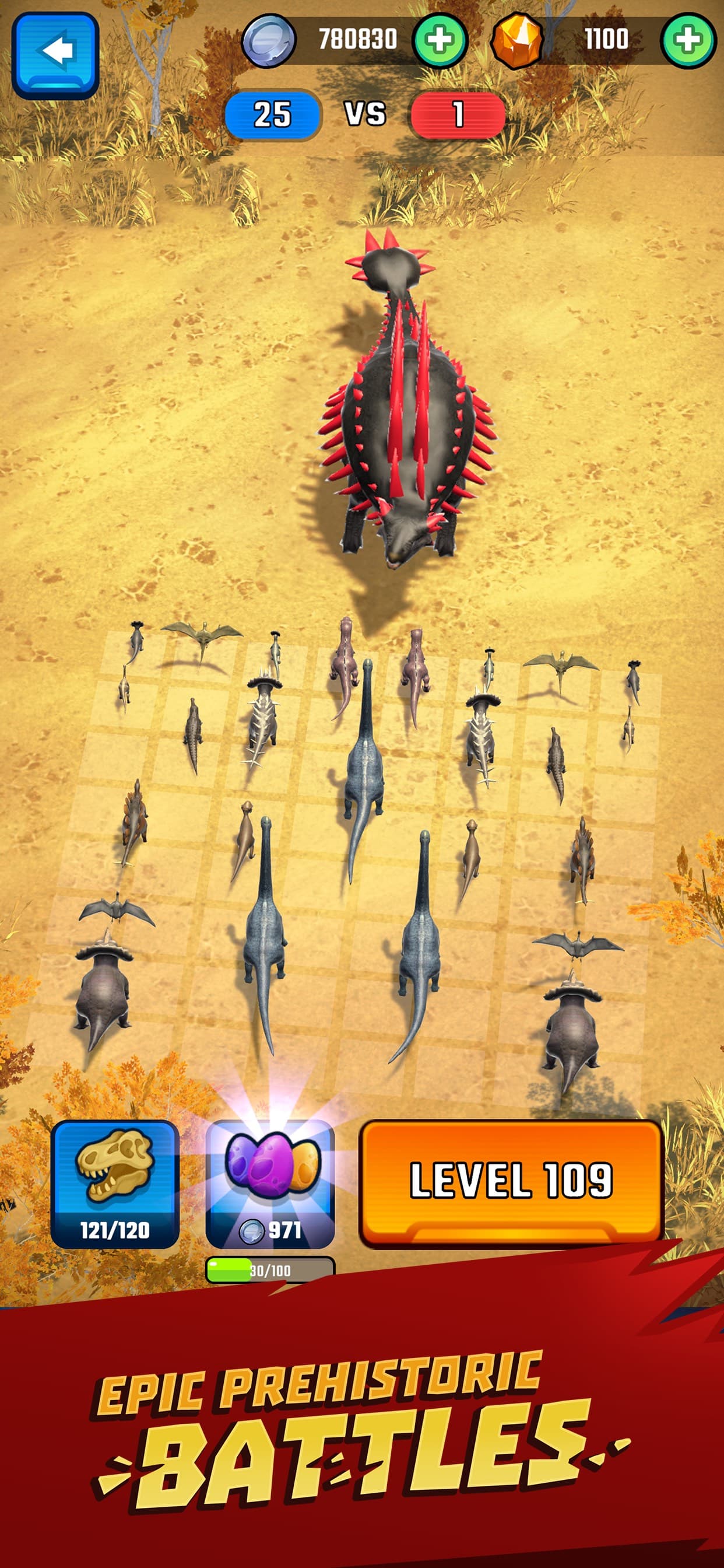 Jurassic Warfare: Dino Battle screenshot 1 - screenshot