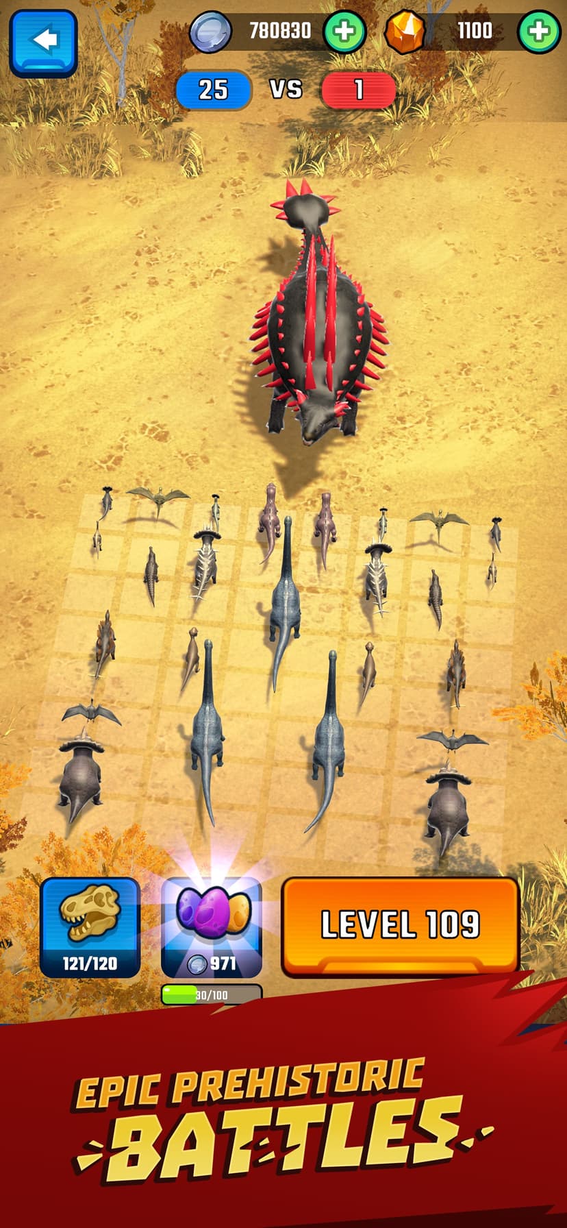 Jurassic Warfare: Dino Battle screenshot 1 - screenshot