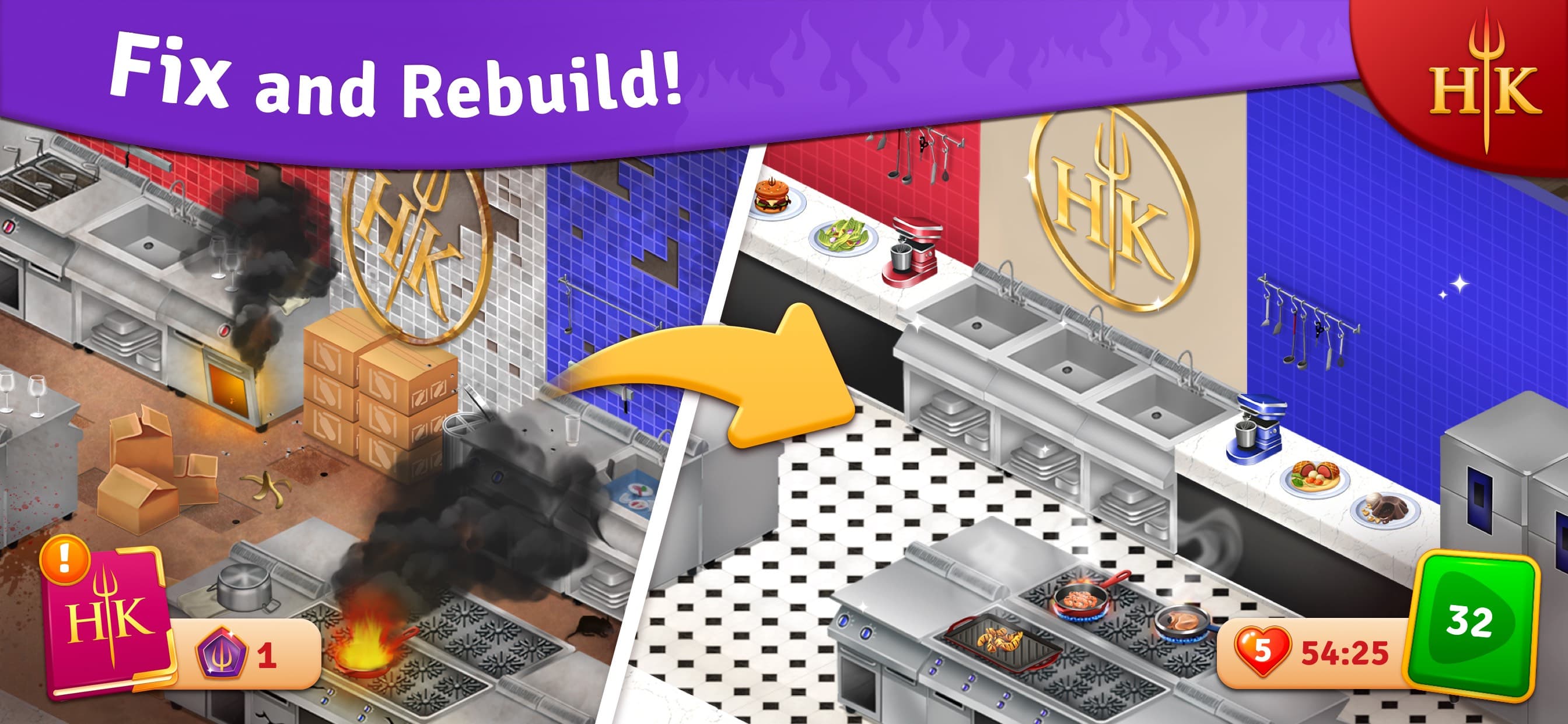Hell's Kitchen: Match & Design screenshot 1 - screenshot