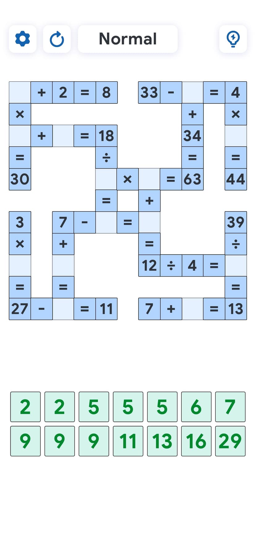Crossmath Games - Math Puzzle screenshot 5 - screenshot