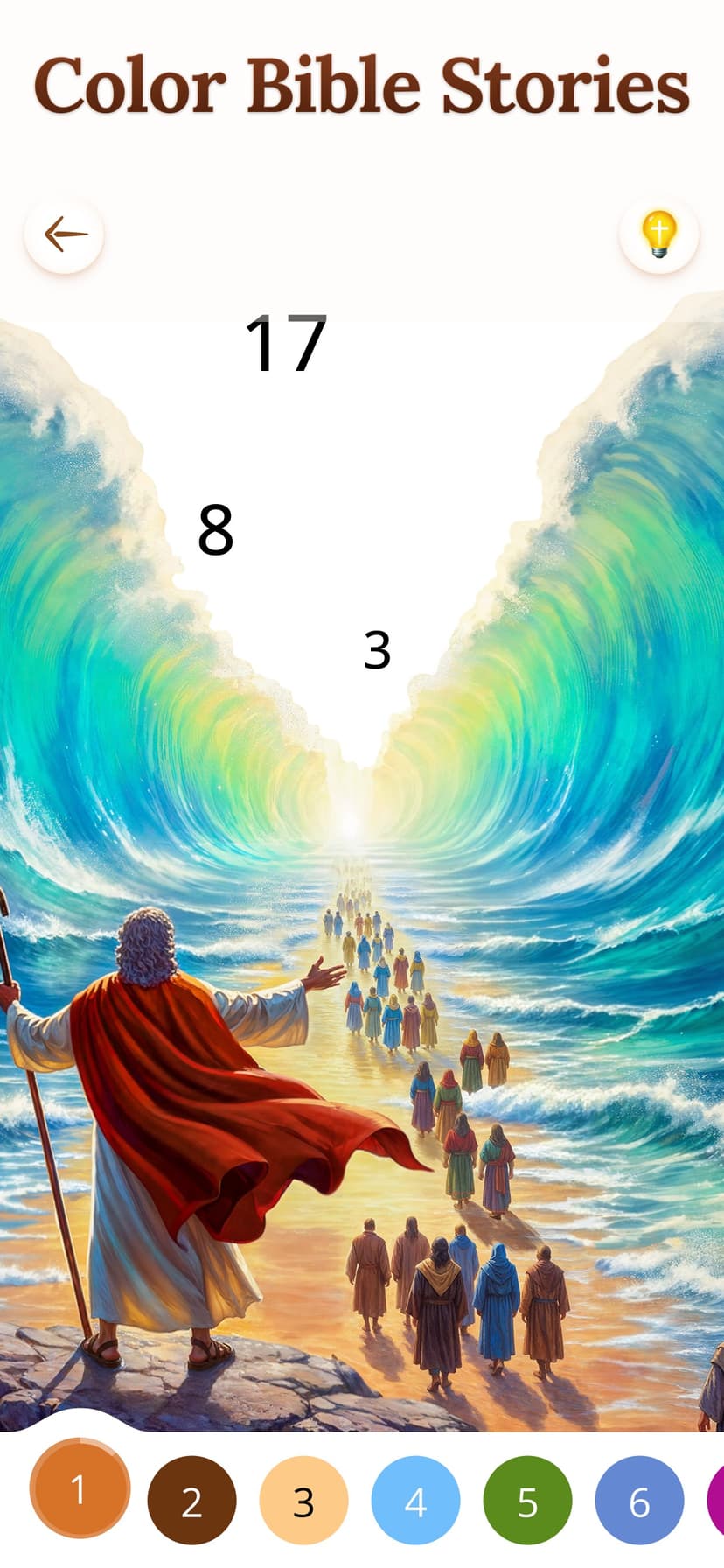Bible Coloring Paint by Number screenshot 4 - screenshot