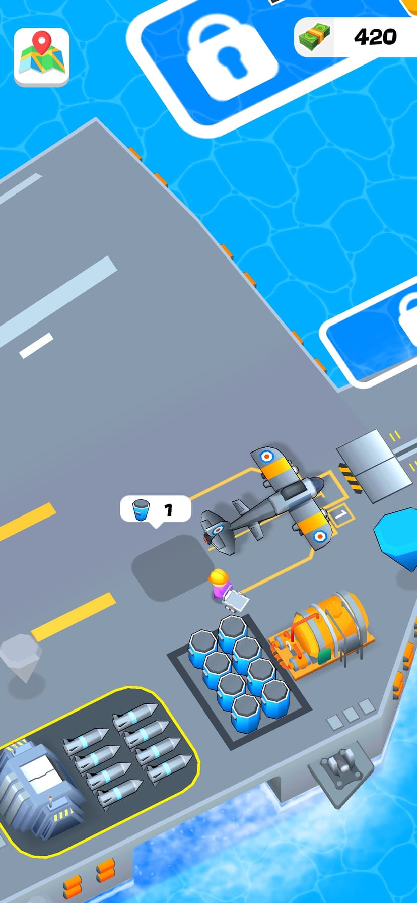 Idle Aircraft Carrier screenshot 1 - screenshot