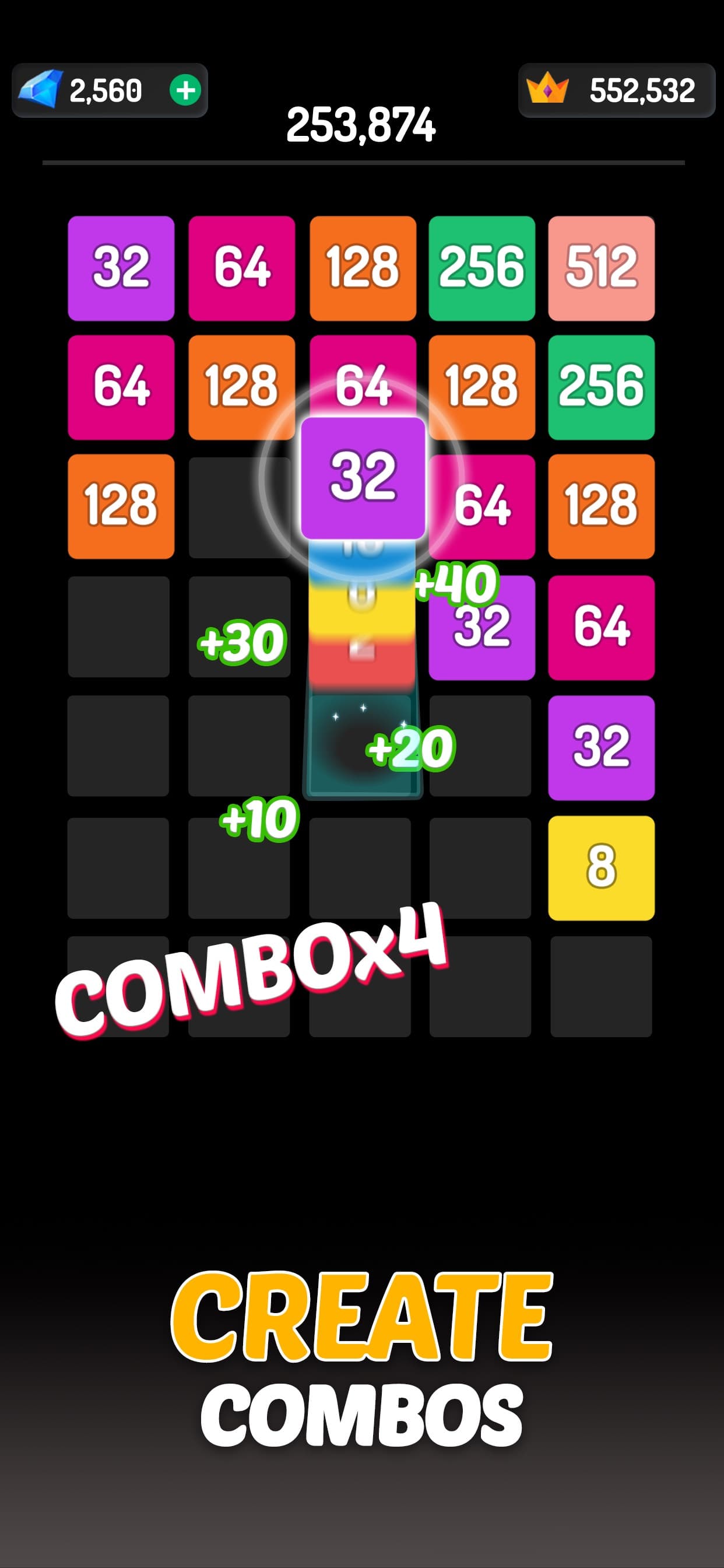 X2 Blocks: 2048 Number Puzzle screenshot 3 - screenshot