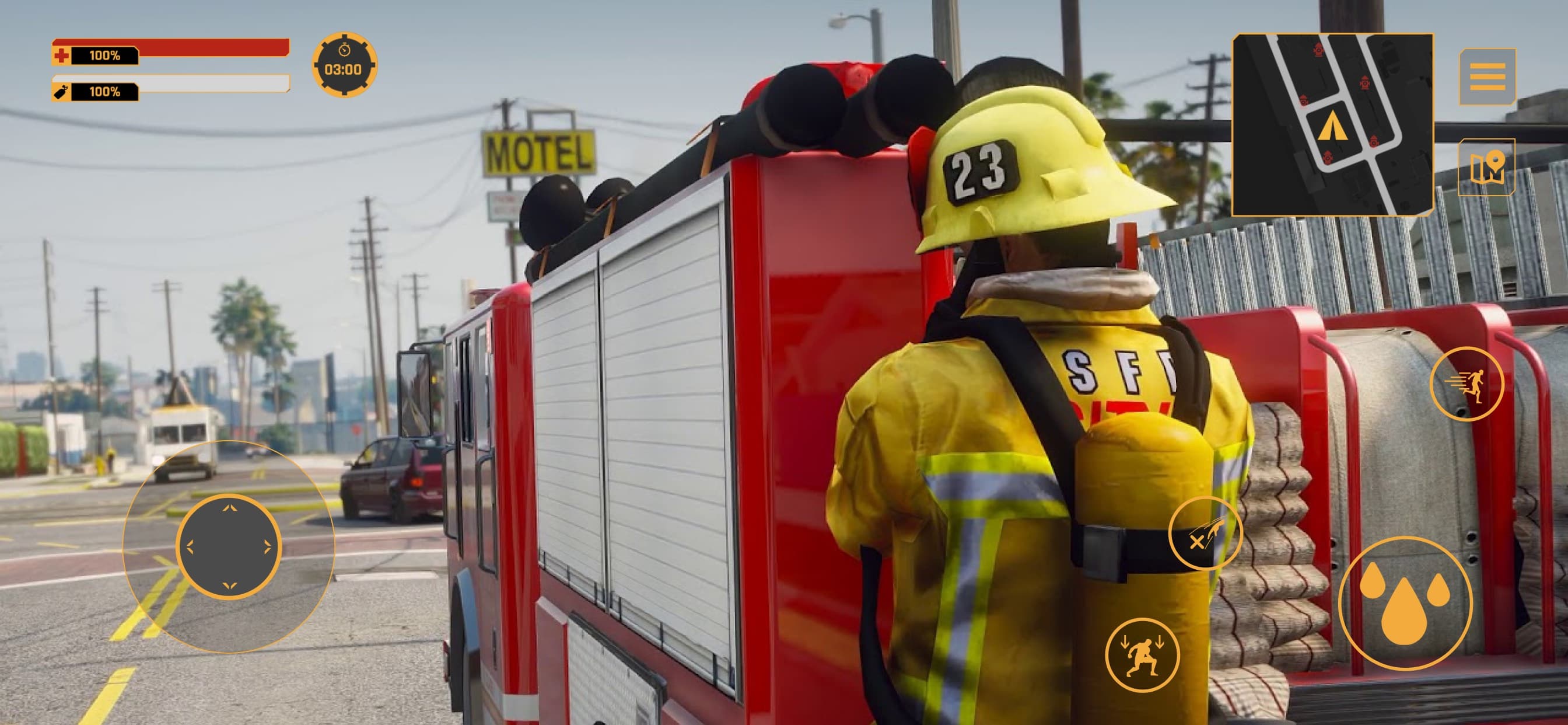 Firefighter:Car fire truck sim screenshot 3 - screenshot