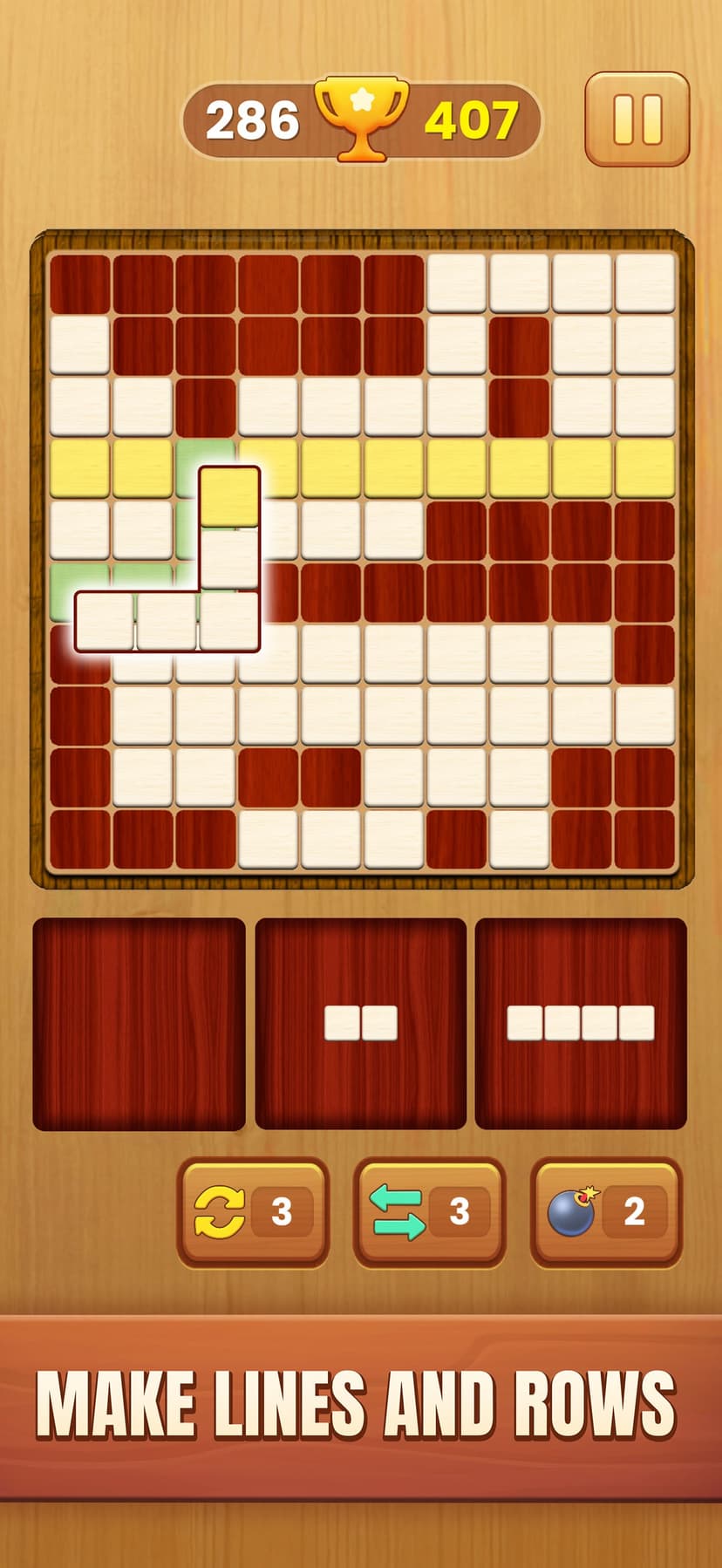 Wooden Puzzle Bliss screenshot 1 - screenshot
