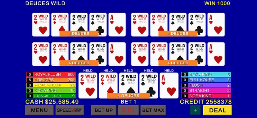 Multi Video Poker Casino screenshot 3 - screenshot