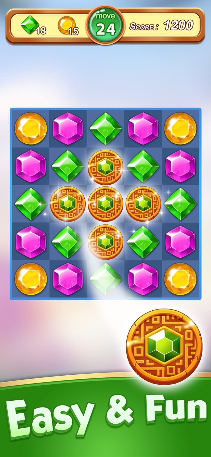 Jewels & Gems - Match 3 Games screenshot 5 - screenshot