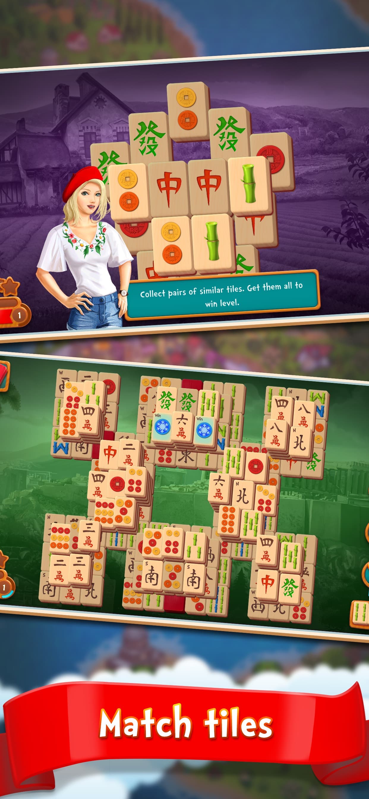 Mahjong Solitaire Puzzle Match screenshot 1 - screenshot