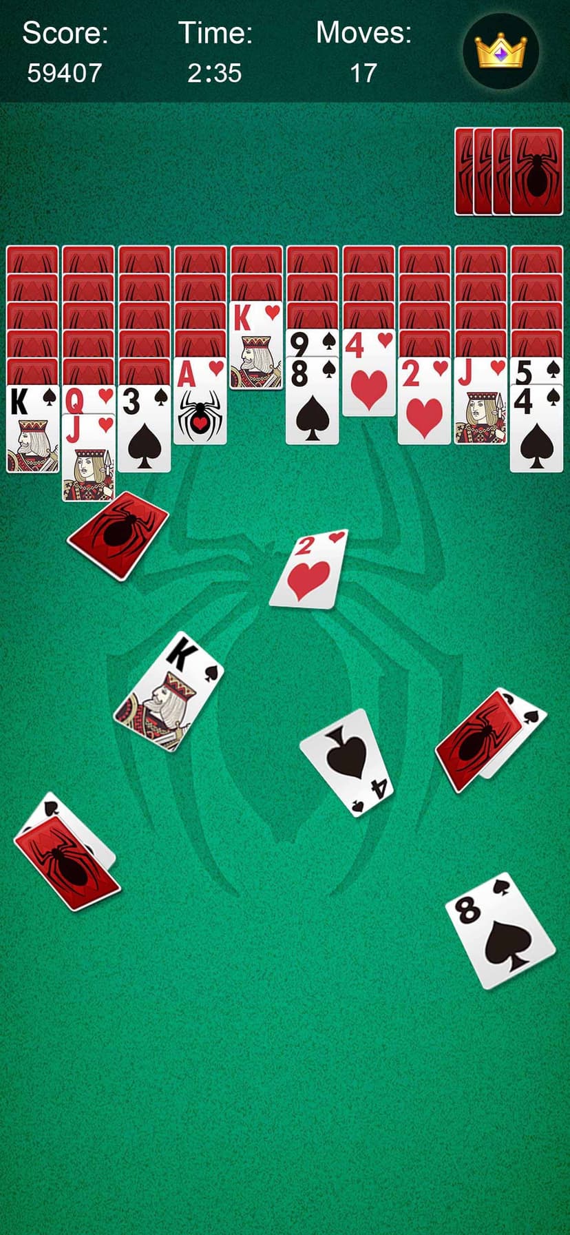 Spider Solitaire・ screenshot 1 - screenshot