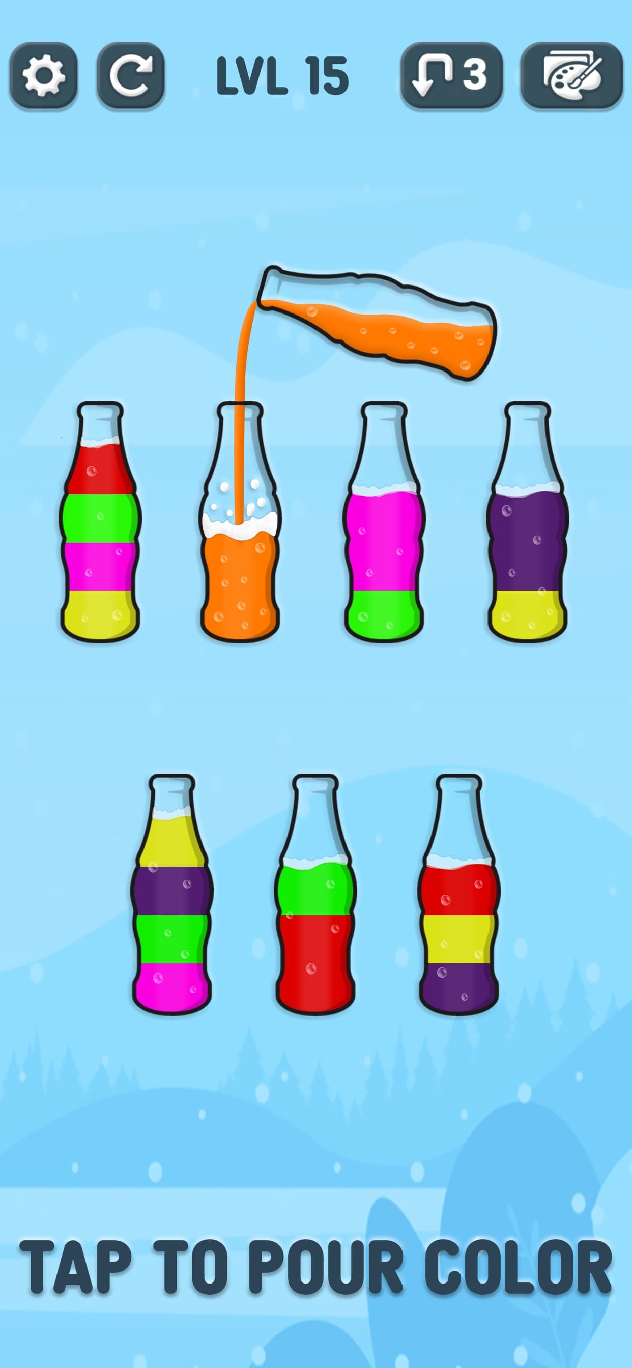 SortPuz 3d - Soda water Sort screenshot 2 - screenshot