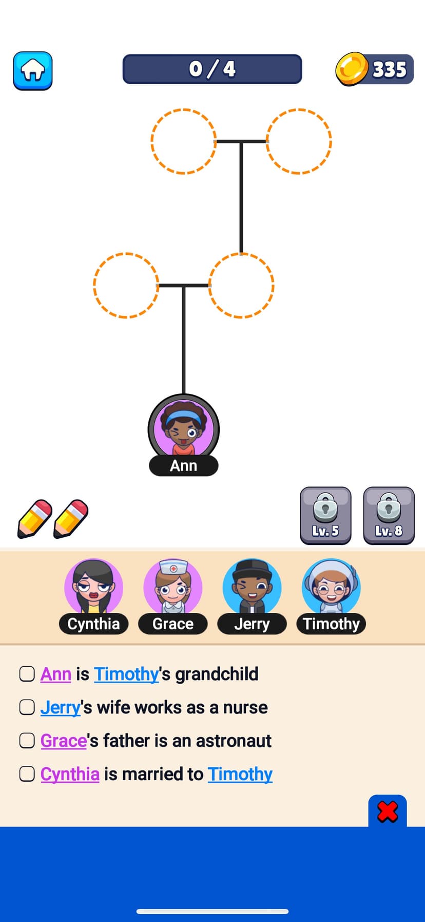Family Tree! - Logic Puzzles screenshot 1 - screenshot