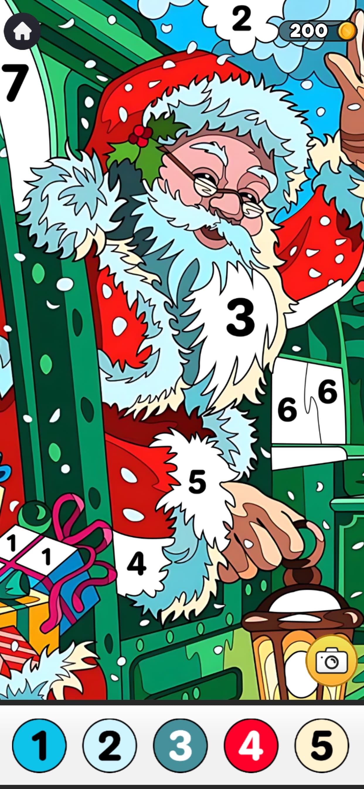Christmas Coloring By Numbers screenshot 1 - screenshot