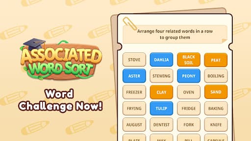 Associated Word Sort - Puzzle screenshot 7 - screenshot