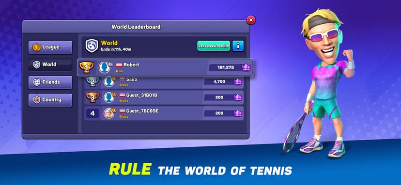 Mini Tennis: Perfect Smash screenshot 5 - screenshot