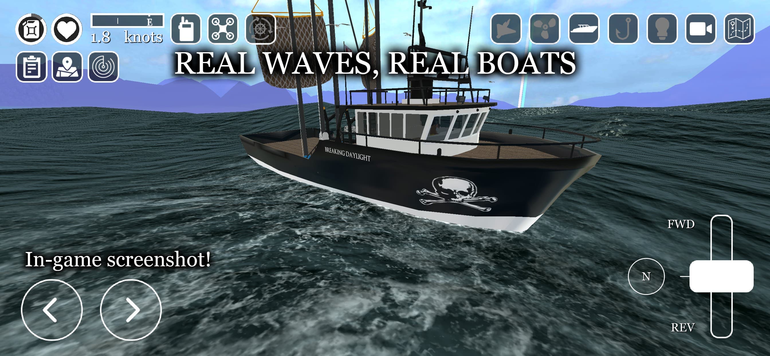 UCaptain Fishing Boat Game screenshot 2 - screenshot