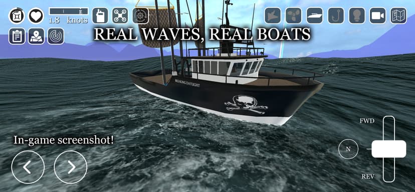 UCaptain Fishing Boat Game screenshot 2 - screenshot