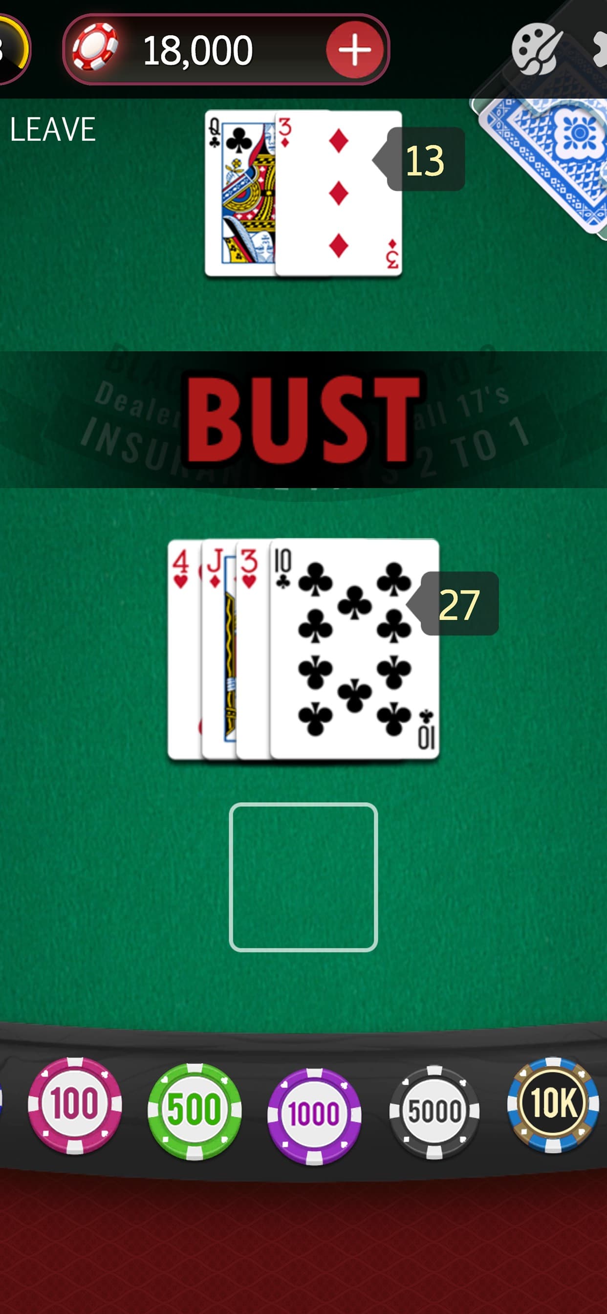 Blackjack 21: Deluxe Casino screenshot 4 - screenshot