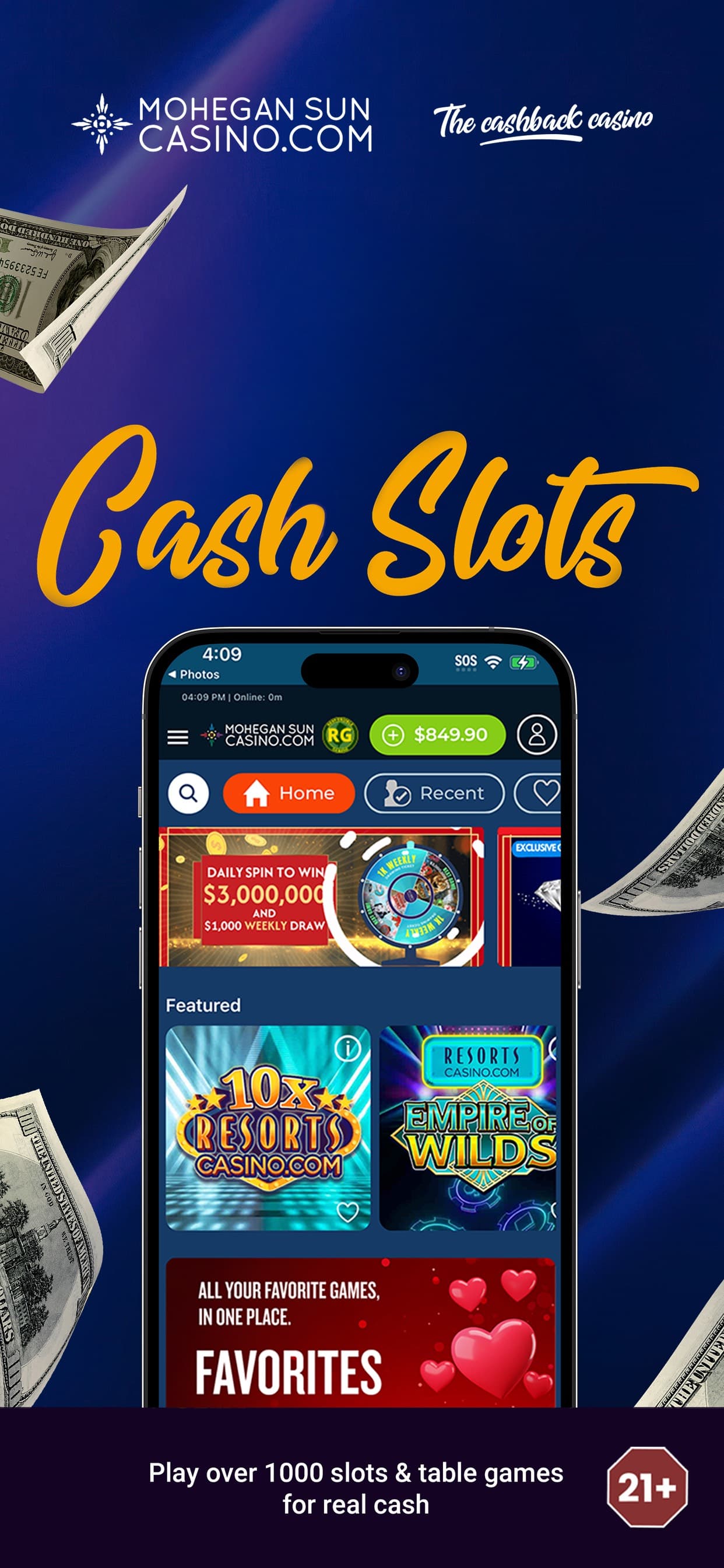 Mohegan Sun NJ Online Casino screenshot 1 - screenshot