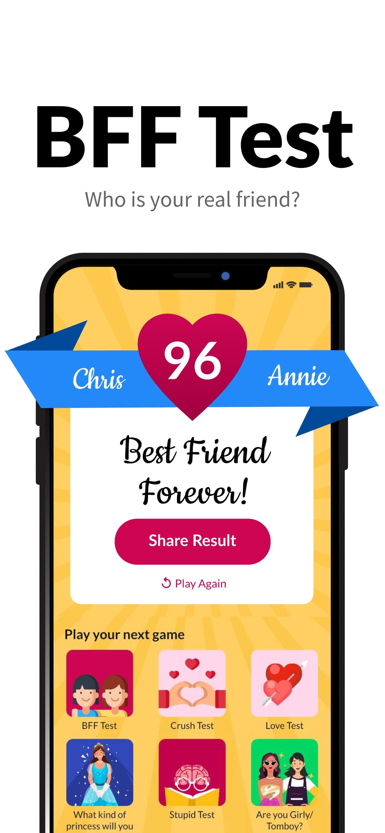 BFF Test: Best Friend Quiz screenshot 1 - screenshot