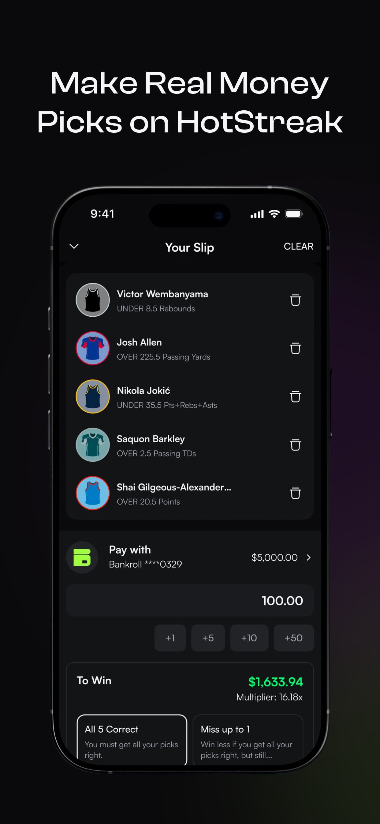 Bankroll by HotStreak screenshot 3 - screenshot