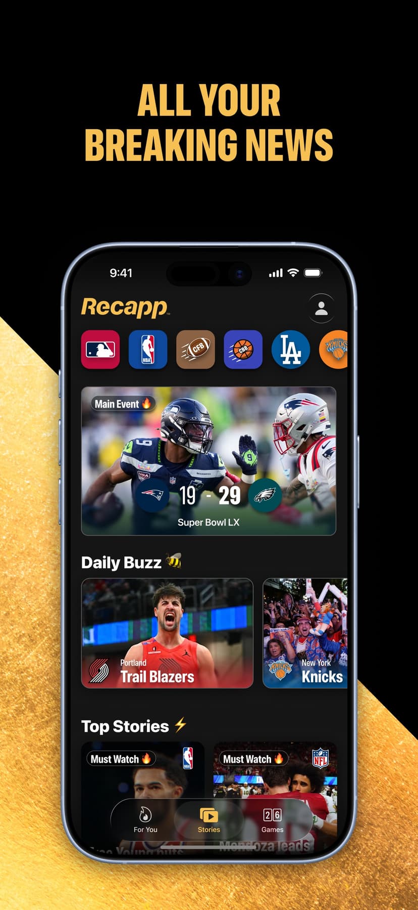 Recapp Sports Highlights screenshot 2 - screenshot