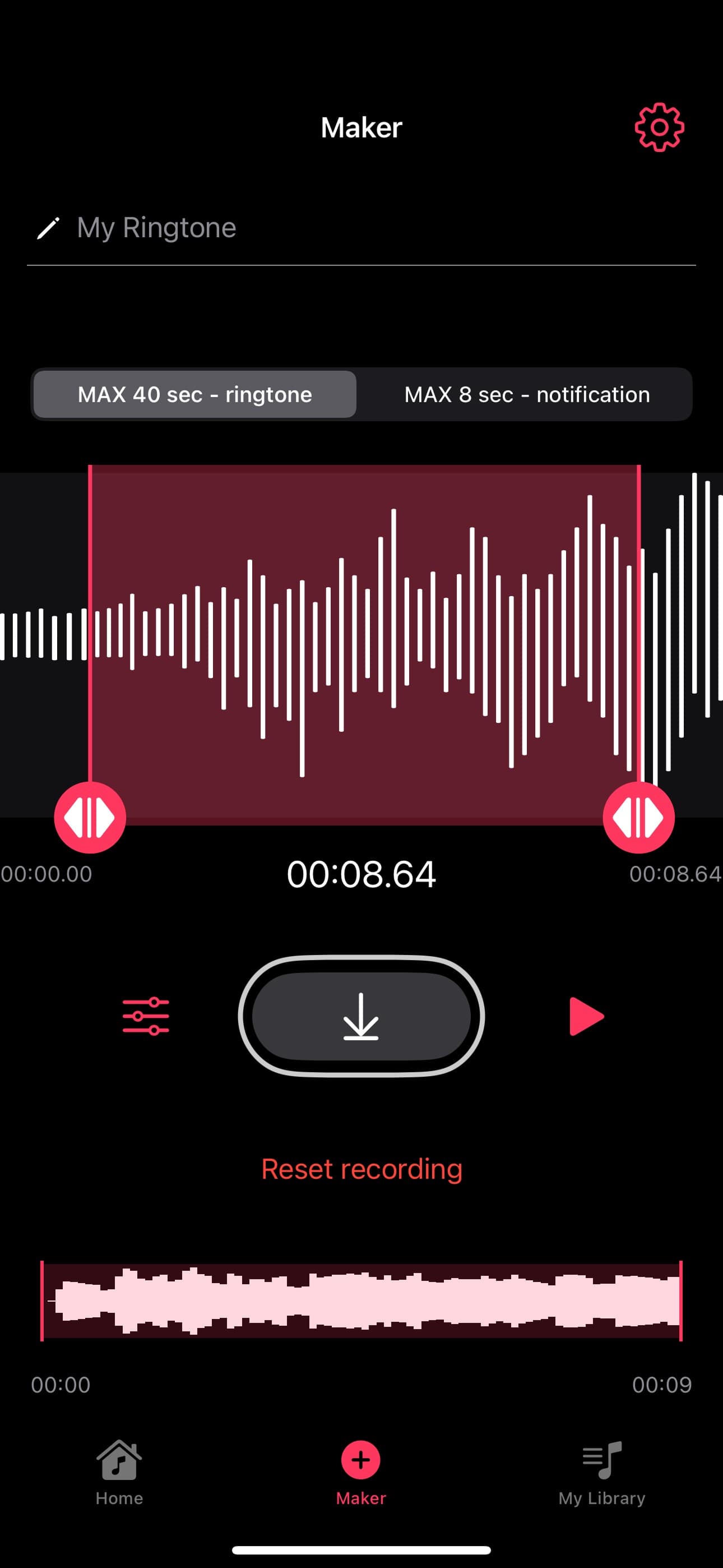 RINGTONE MAKER #1 for iPhone screenshot 5 - screenshot
