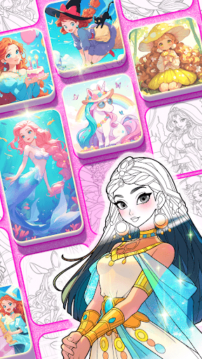 Princess Game Fantasy Coloring screenshot 15 - screenshot