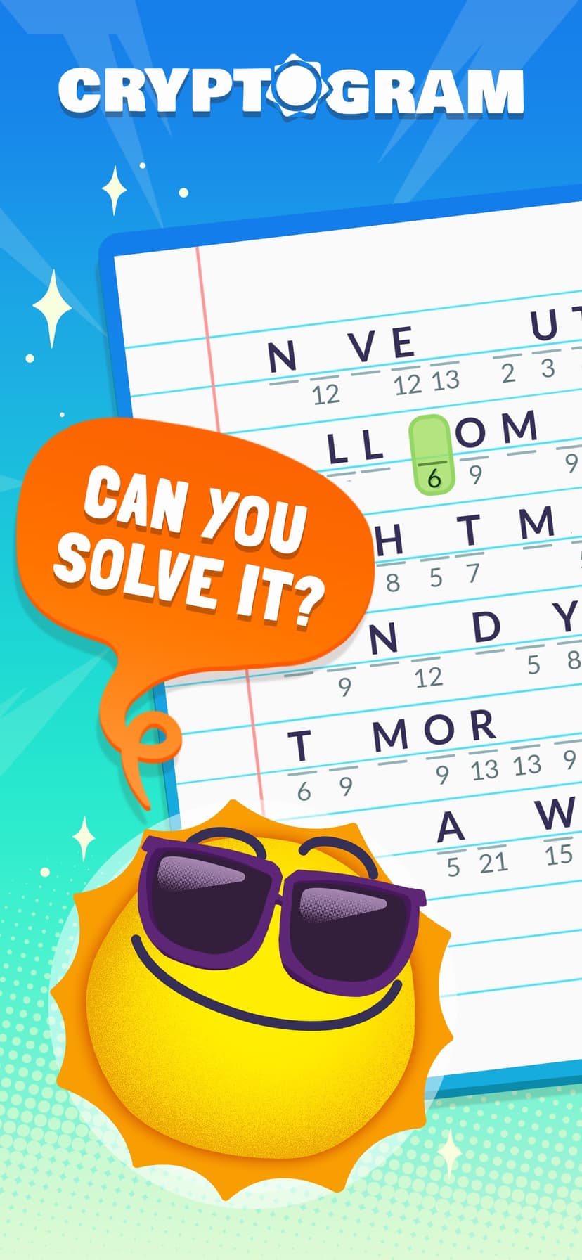 Cryptogram: Logic Puzzle Game screenshot 1 - screenshot