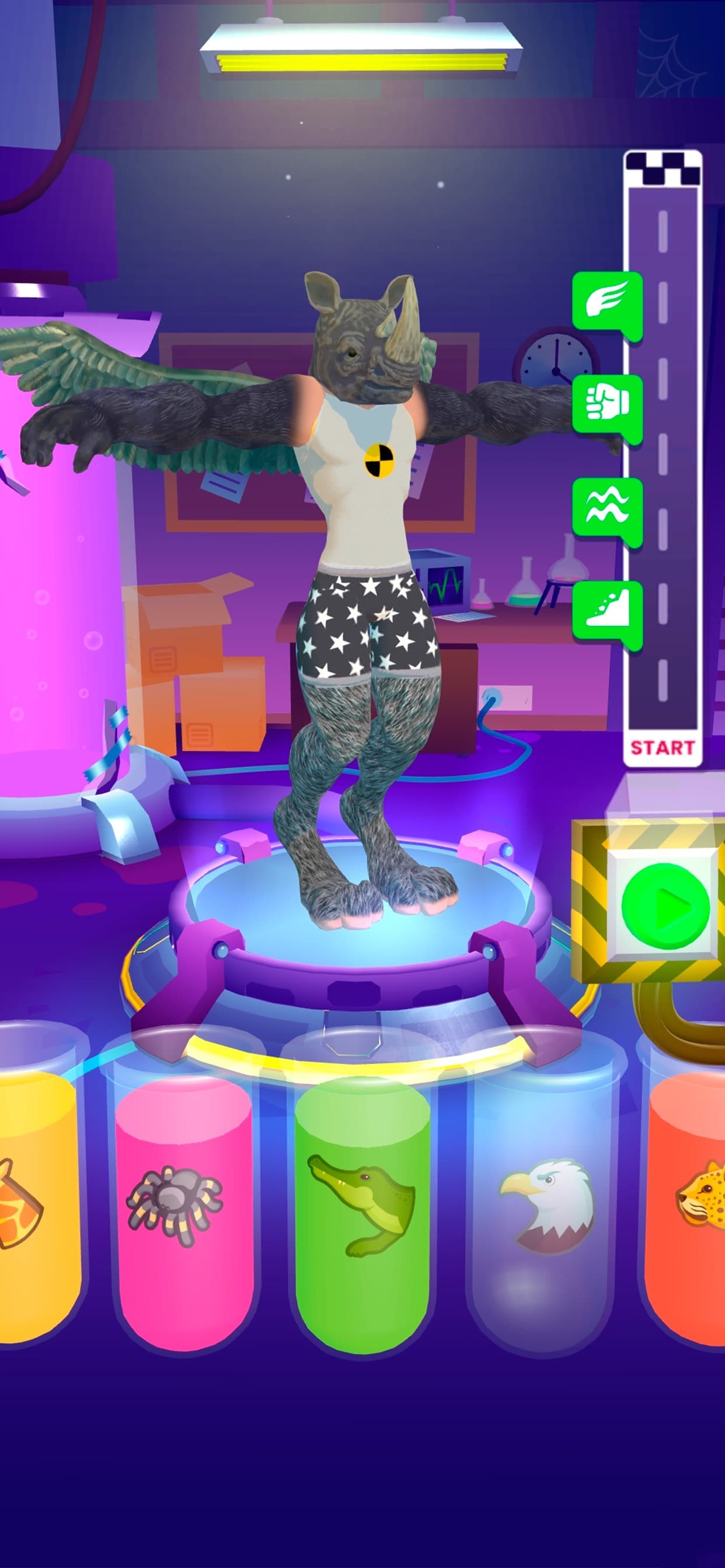 Merge Animals 3D - Mutant race screenshot 1 - screenshot