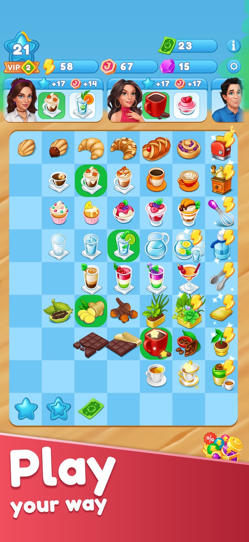 Joy Cafe: Tasty Merge Game screenshot 5 - screenshot