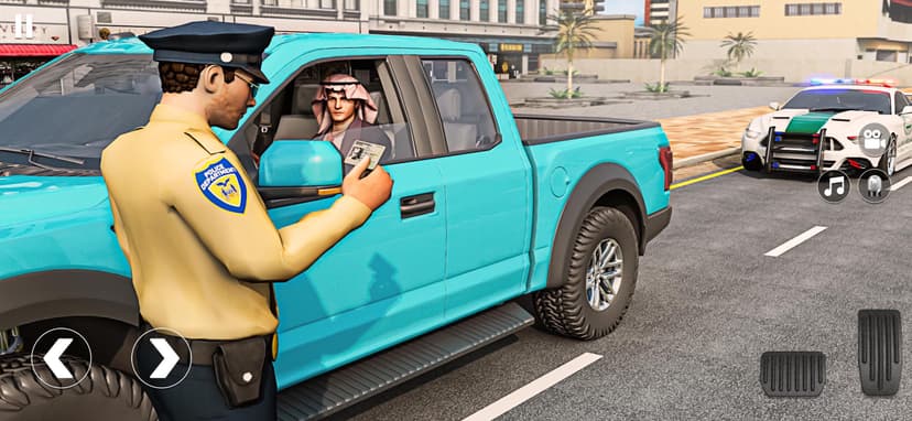 Saudi Pursuit Police Car Game screenshot 1 - screenshot