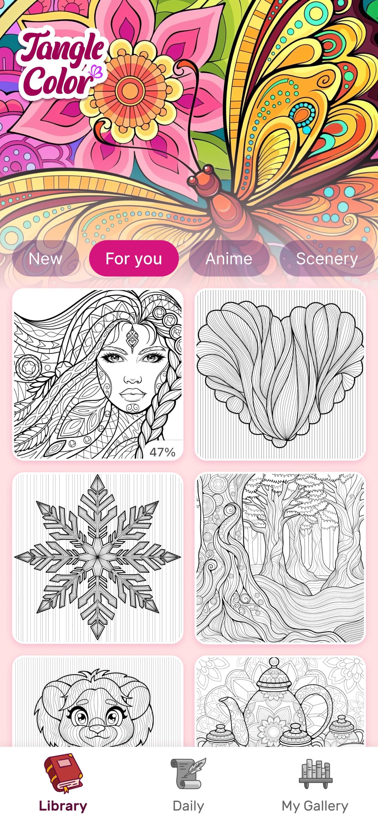 Tangle Color by Number Book screenshot 6 - screenshot